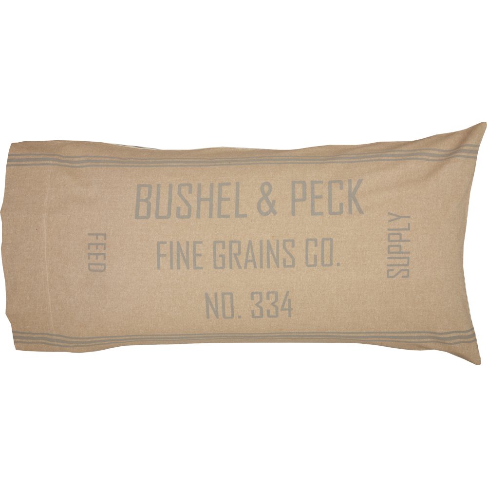 Grace Feed Sack King Pillow Case Set of 2 21x40