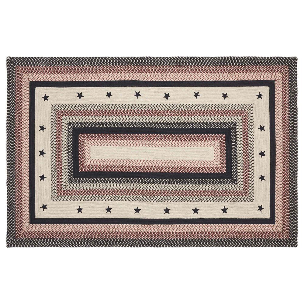 Colonial Star Jute Rug Rect w/ Pad 60x96