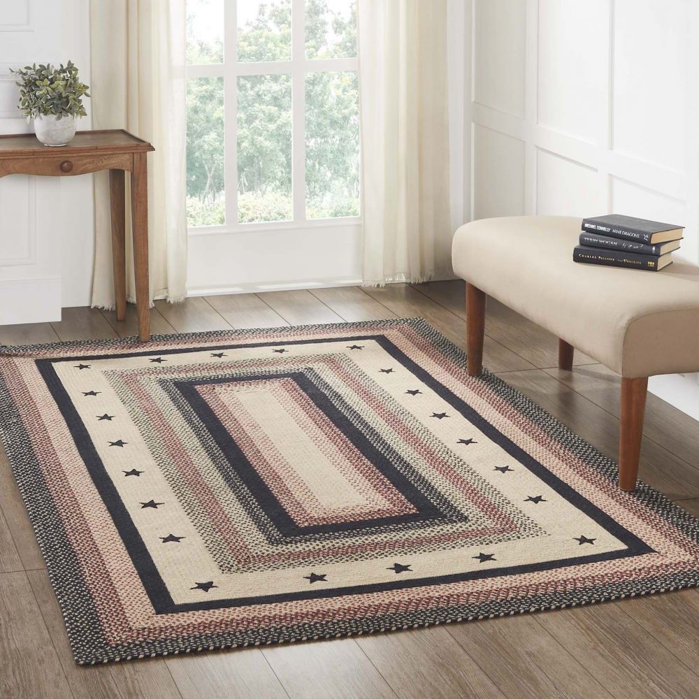 Colonial Star Jute Rug Rect w/ Pad 60x96