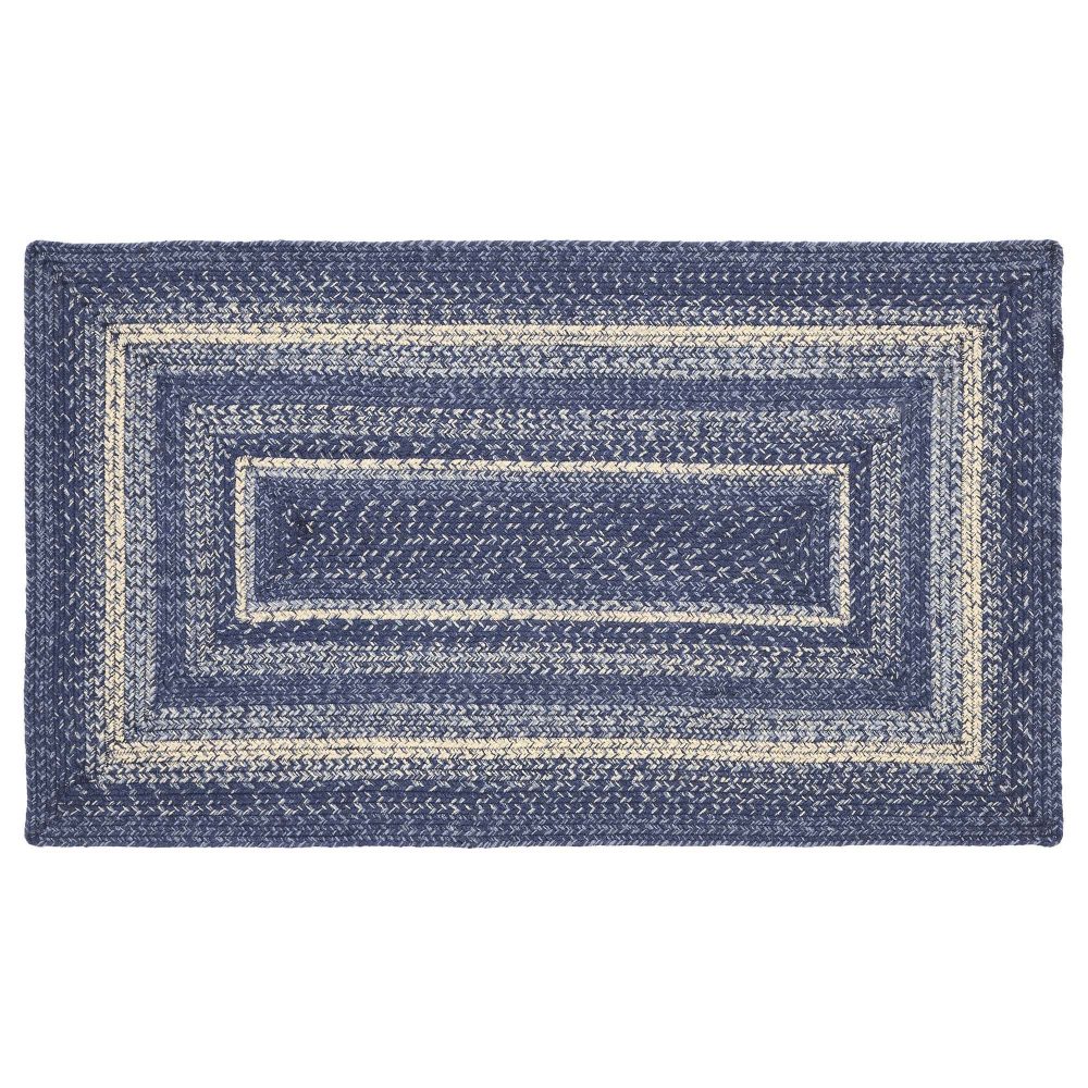 Great Falls Blue Jute Rug Rect w/ Pad 27x48