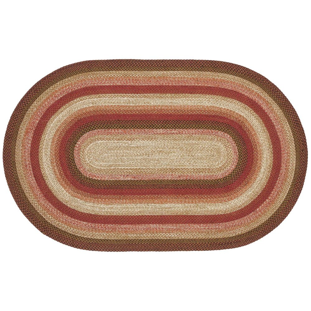 Ginger Spice Jute Rug Oval w/ Pad 60x96