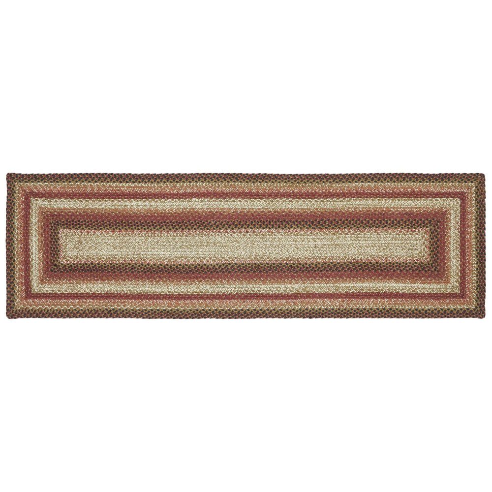 Ginger Spice Jute Rug/Runner Rect w/ Pad 22x72