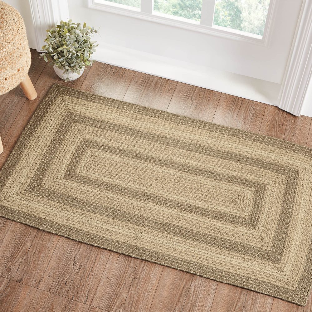 Cobblestone Jute Rug Rect w/ Pad 27x48