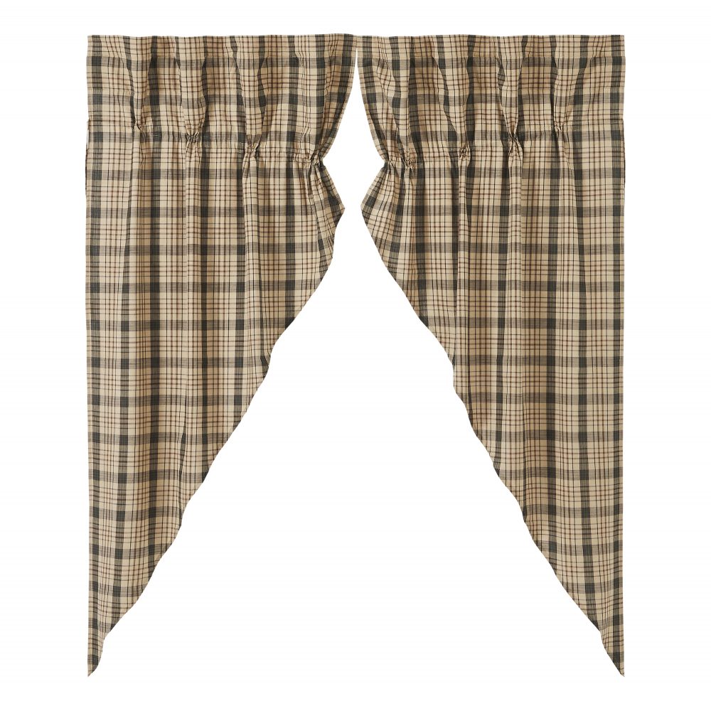 Cider Mill Plaid Prairie Short Panel Set of 2 63x36x18