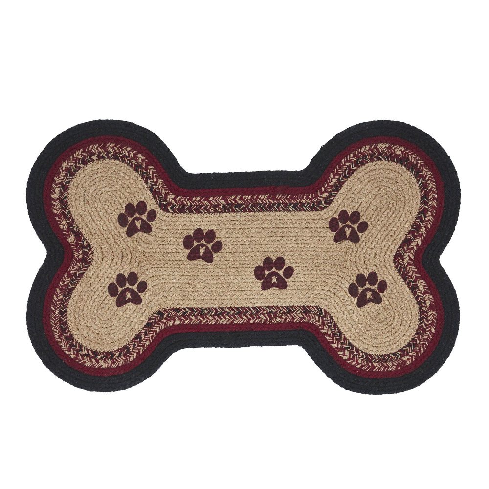 Connell Medium Bone Rug Stencil Paws 15x23