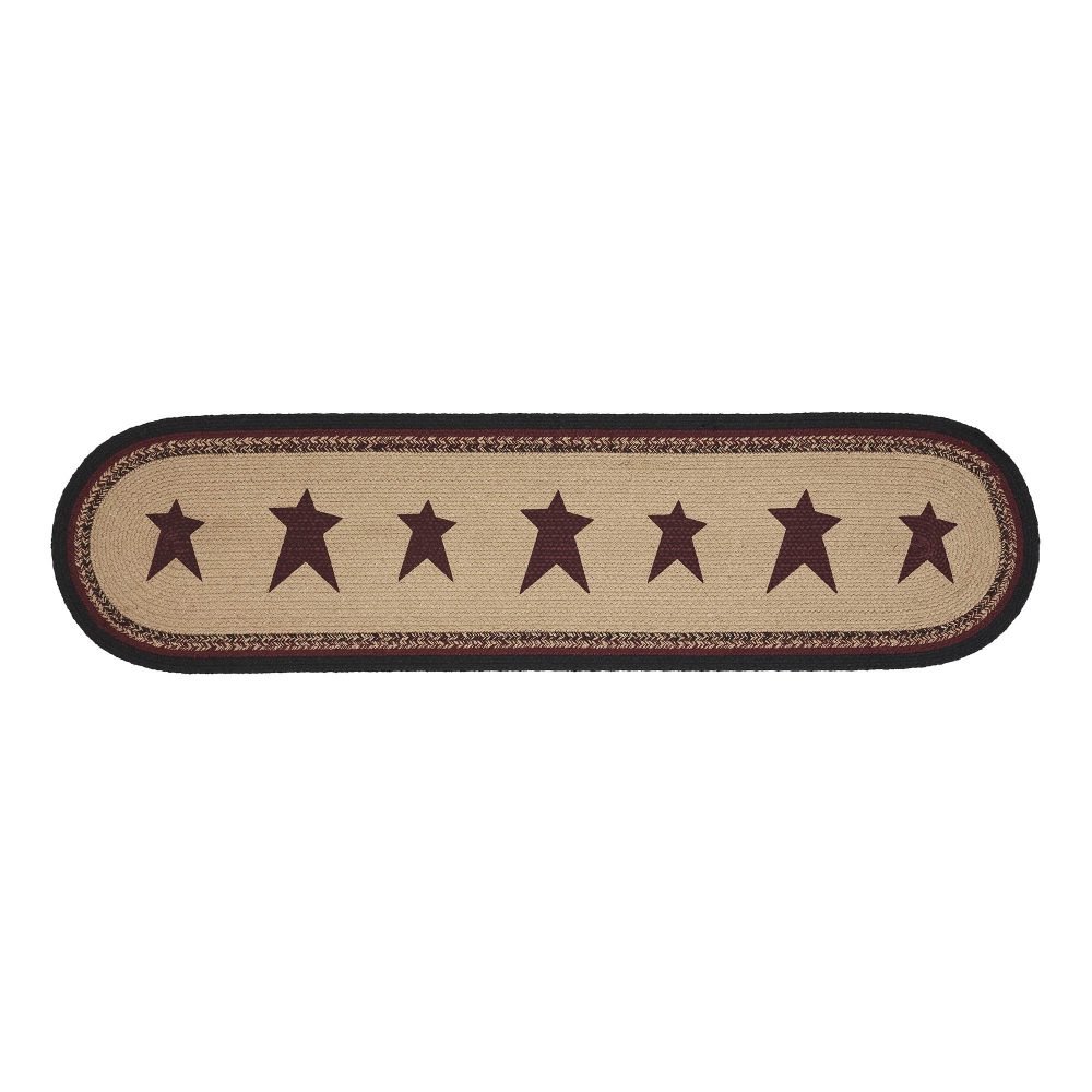 Connell Oval Runner Stencil Stars 12x48