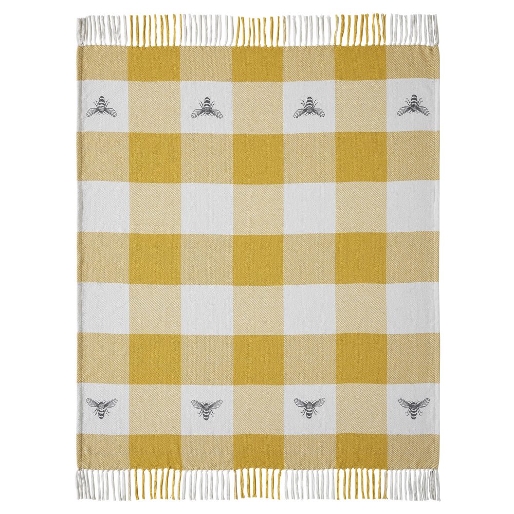 Buzzy Bees Woven Throw 50x60