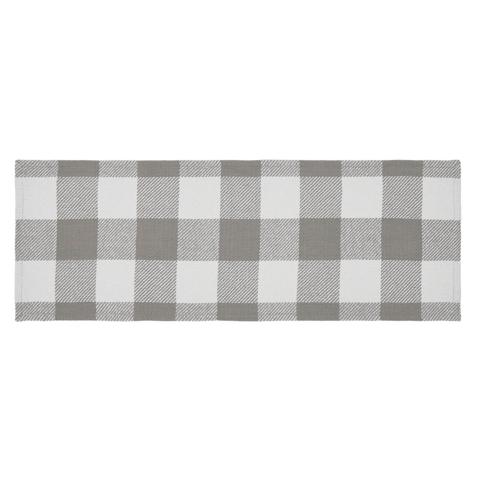 Annie Buffalo Check Grey Runner 12x36