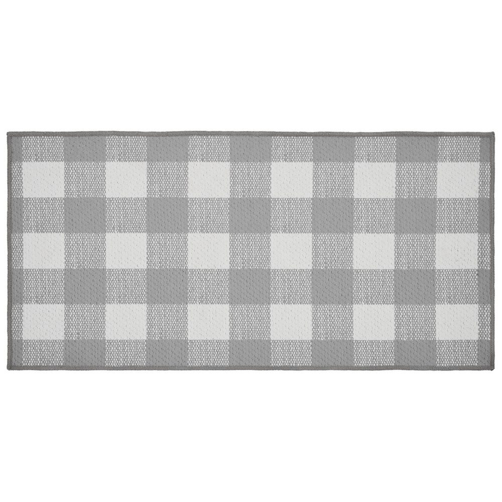 Annie Buffalo Check Grey Indoor/Outdoor Rug Rect 17x36