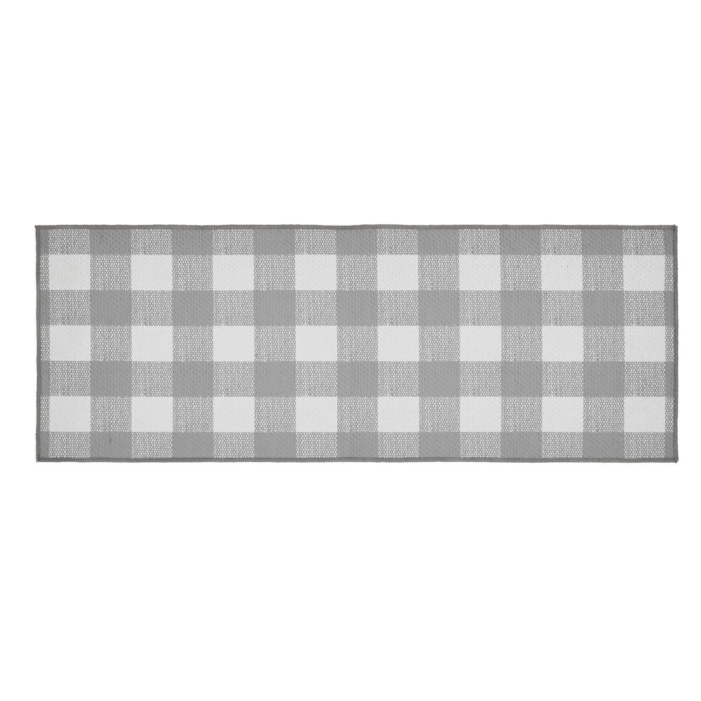 Annie Buffalo Check Grey Indoor/Outdoor Rug Rect 17x48