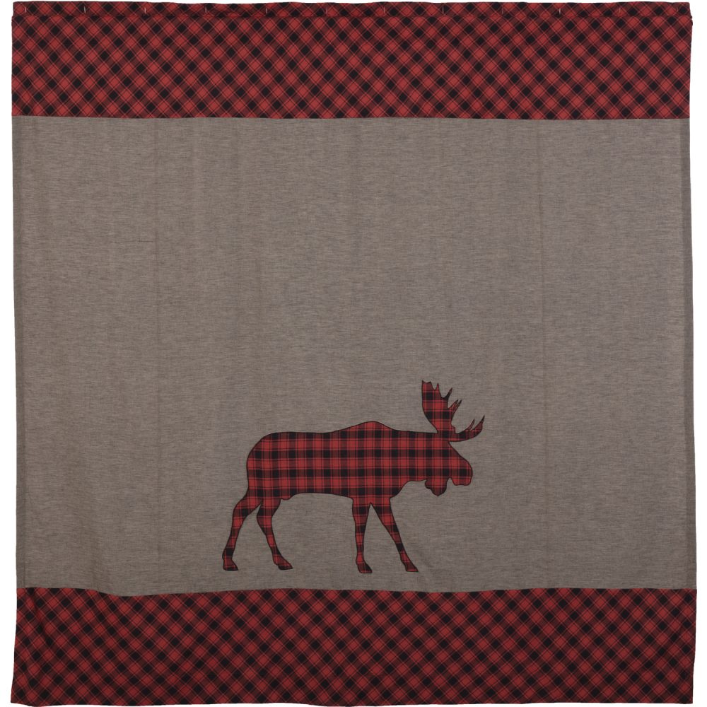 Cumberland Moose Applique Shower Curtain 72x72