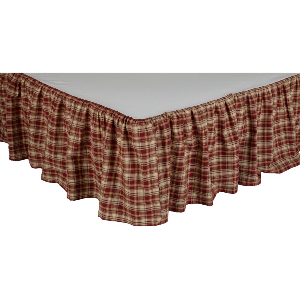 Beckham Plaid Twin Bed Skirt 39x76x16