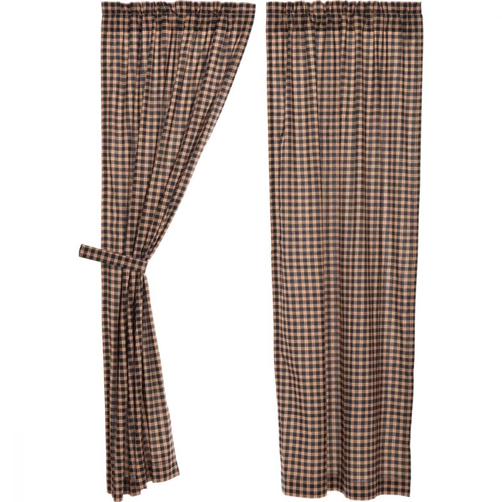 Bingham Star Panel Plaid Set of 2 84x40