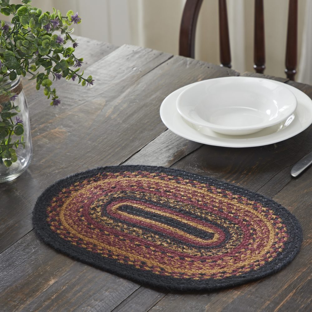 Heritage Farms Jute Oval Placemat 12x18