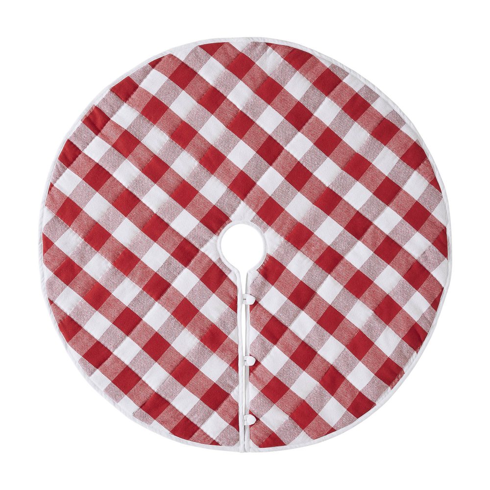 Annie Red Check Tree Skirt 48