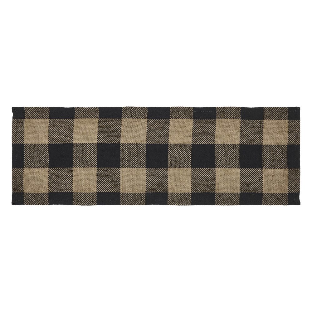 Black Check Runner 12x36