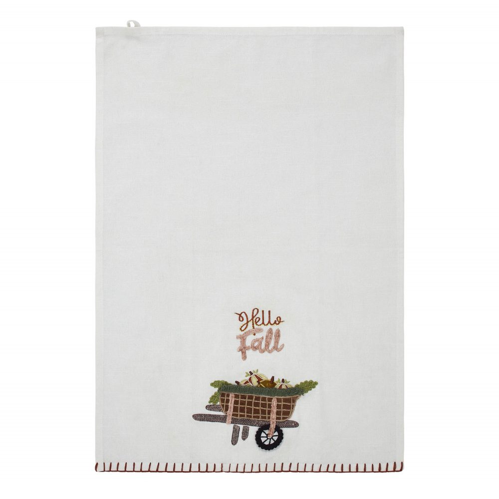 Hello Fall Tea Towel 19x28