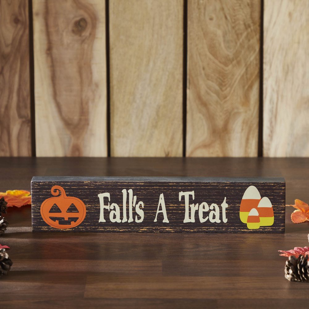 Fall's A Treat MDF Sign 3x14x1