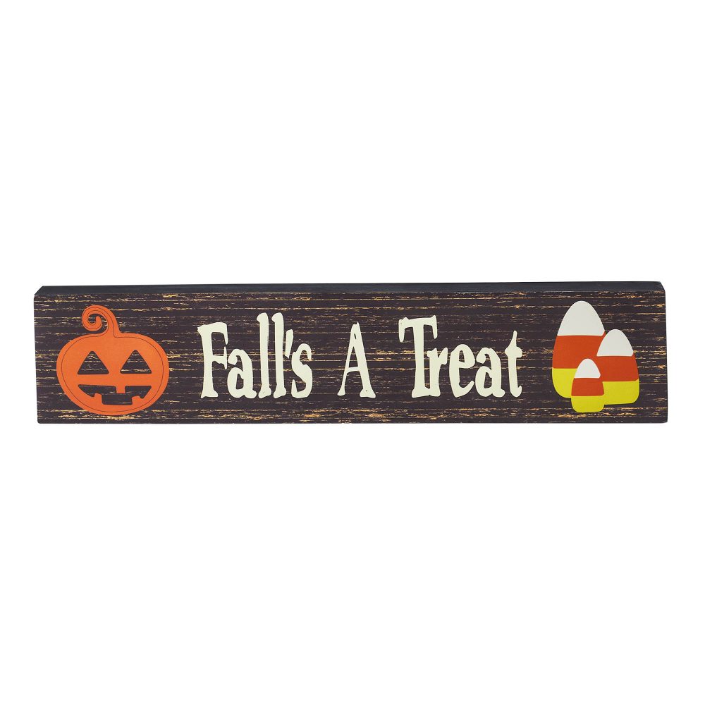 Fall's A Treat MDF Sign 3x14x1