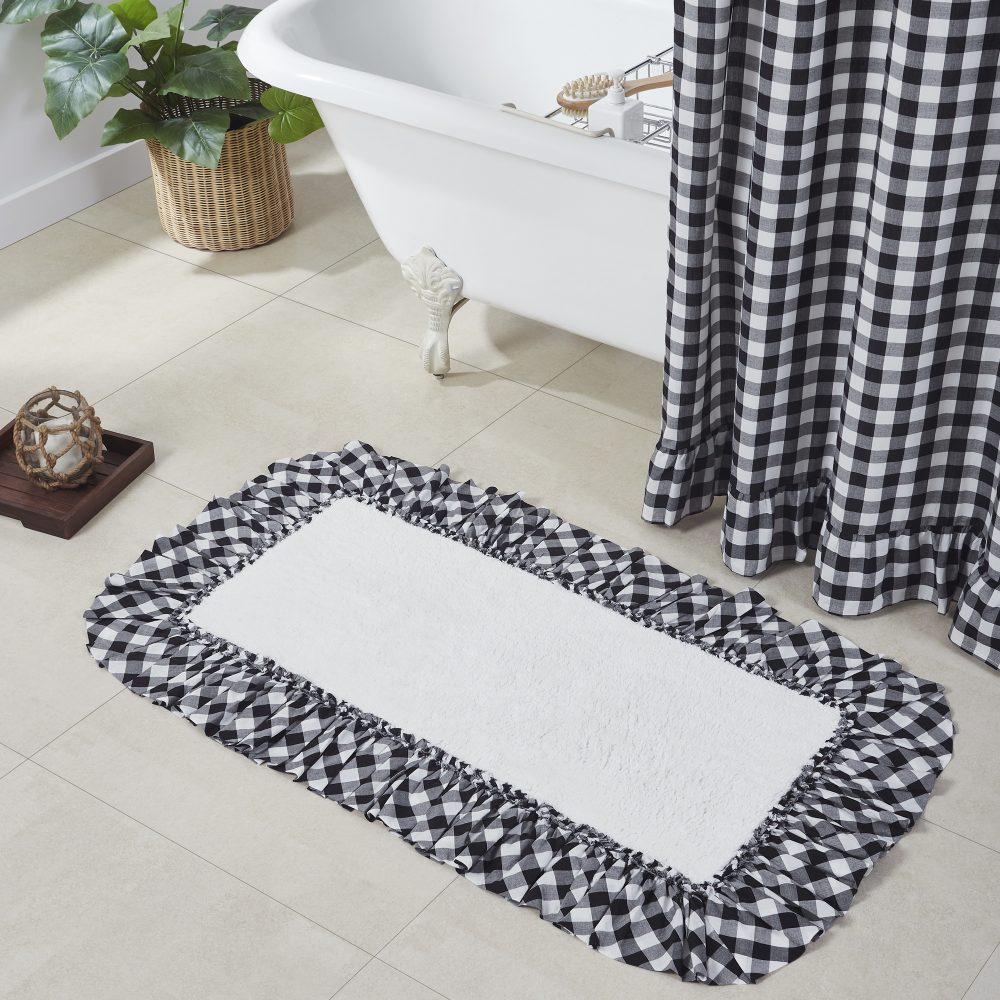 Annie Buffalo Black Check Bathmat 27x48