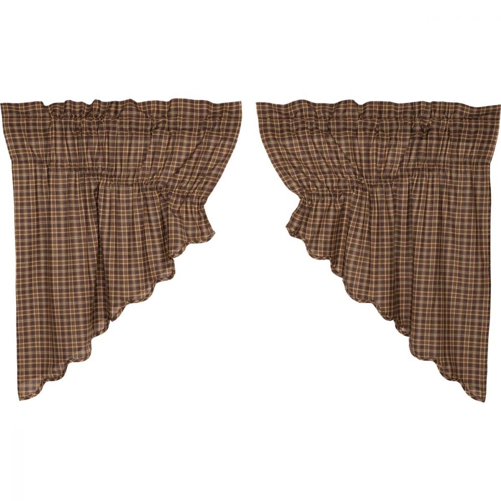 Prescott Prairie Swag Scalloped Set of 2 36x36x18