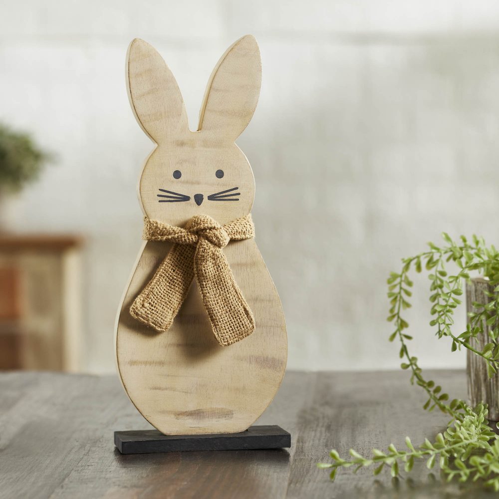 Wooden Spring Bunny 13x5.25x2.25