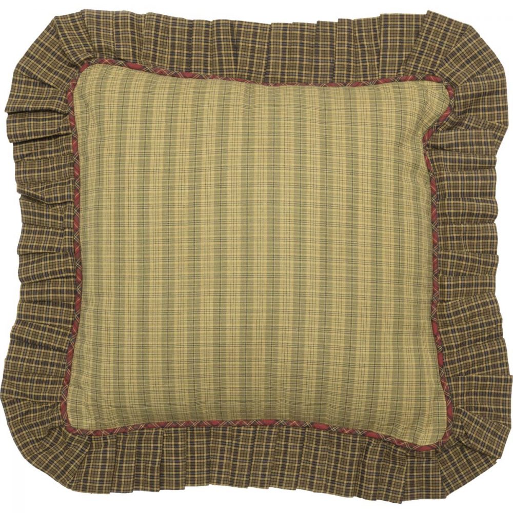 Tea Cabin Fabric Ruffled Pillow 16x16