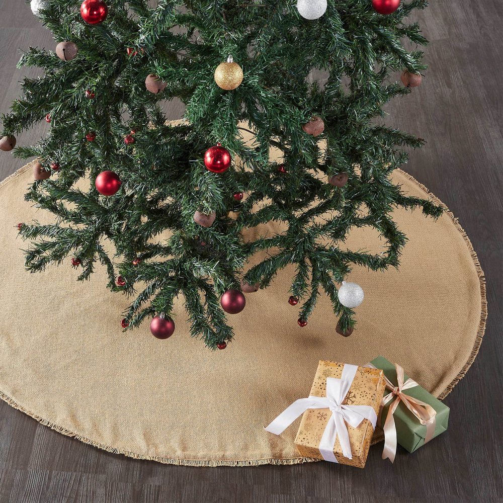 Yuletide Burlap Tan Tree Skirt 48