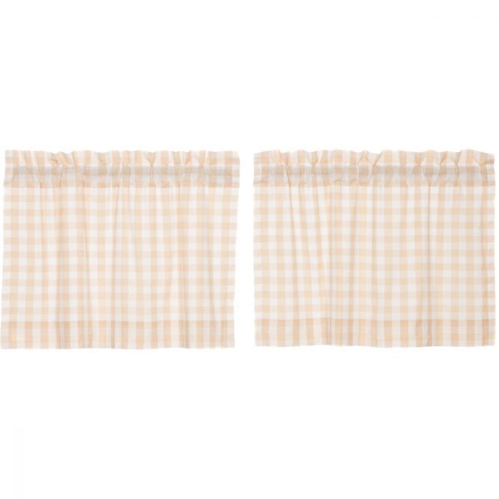 Annie Buffalo Tan Check Tier Set of 2 L24xW36