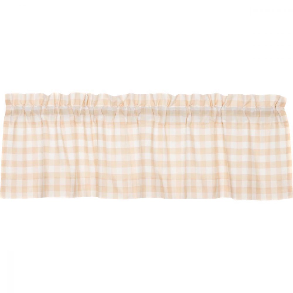 Annie Buffalo Tan Check Valance 16x60