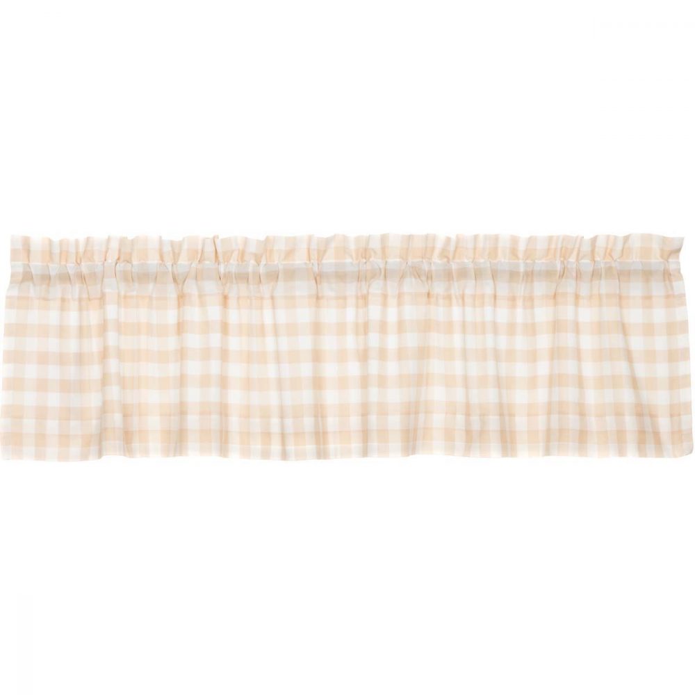 Annie Buffalo Tan Check Valance 16x72