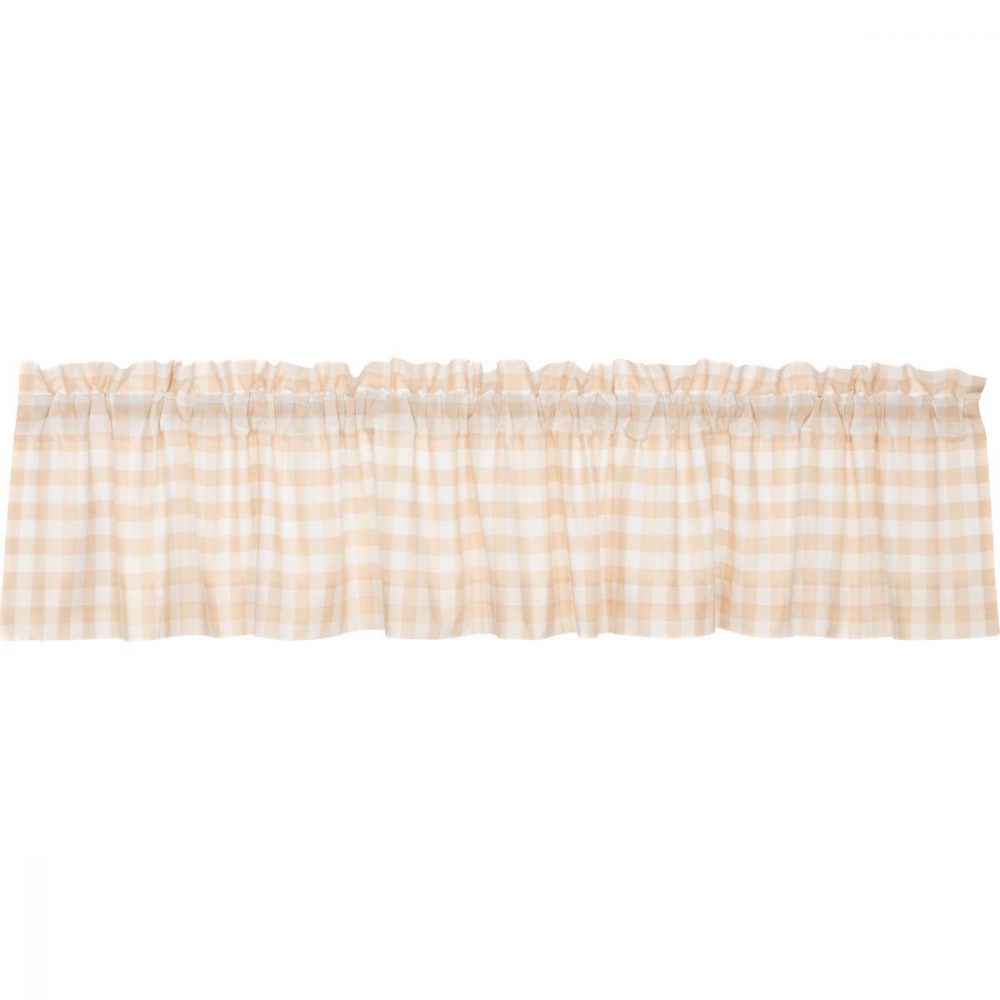 Annie Buffalo Tan Check Valance 16x90