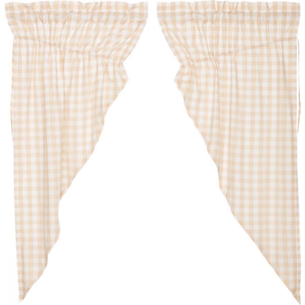 Annie Buffalo Tan Check Prairie Short Panel Set of 2 63x36x18