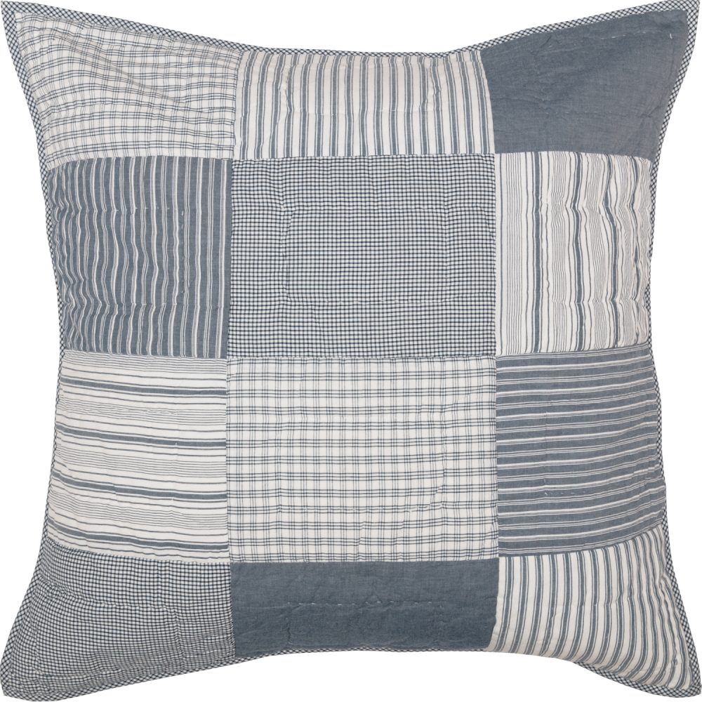 Sawyer Mill Blue Quilted Euro Sham 26x26