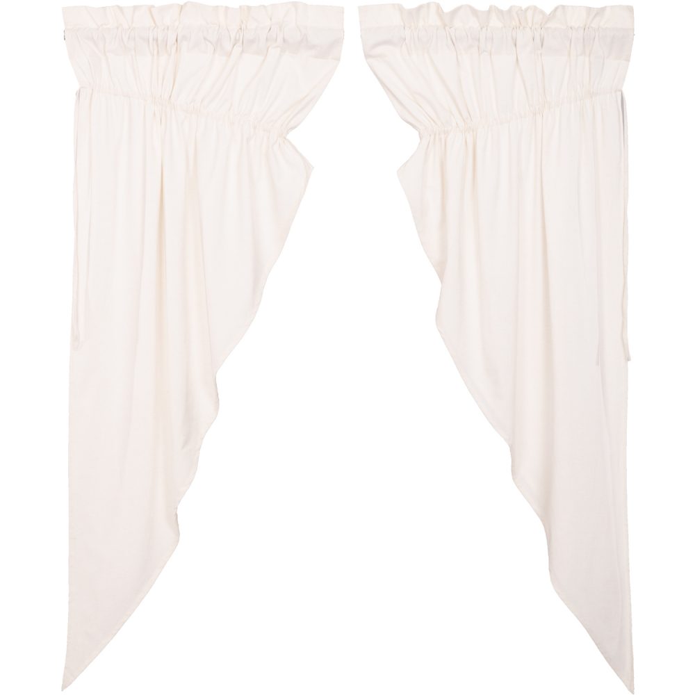 Simple Life Flax Antique White Prairie Short Panel Set of 2 63x36x18