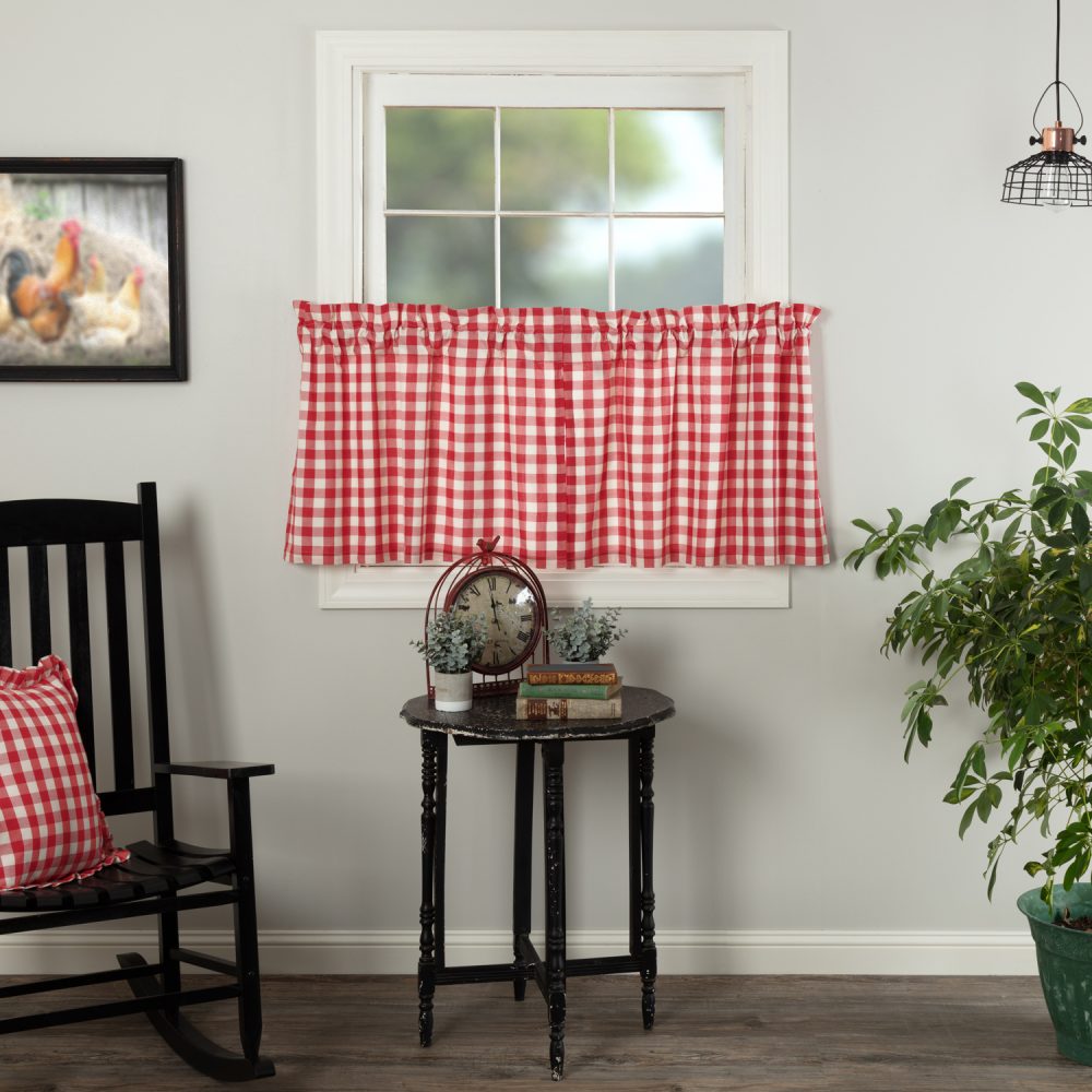 Annie Buffalo Red Check Tier Set of 2 L24xW36