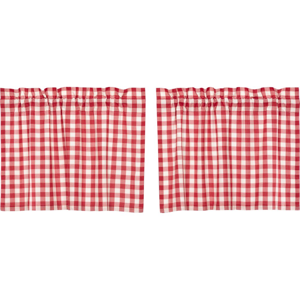 Annie Buffalo Red Check Tier Set of 2 L24xW36