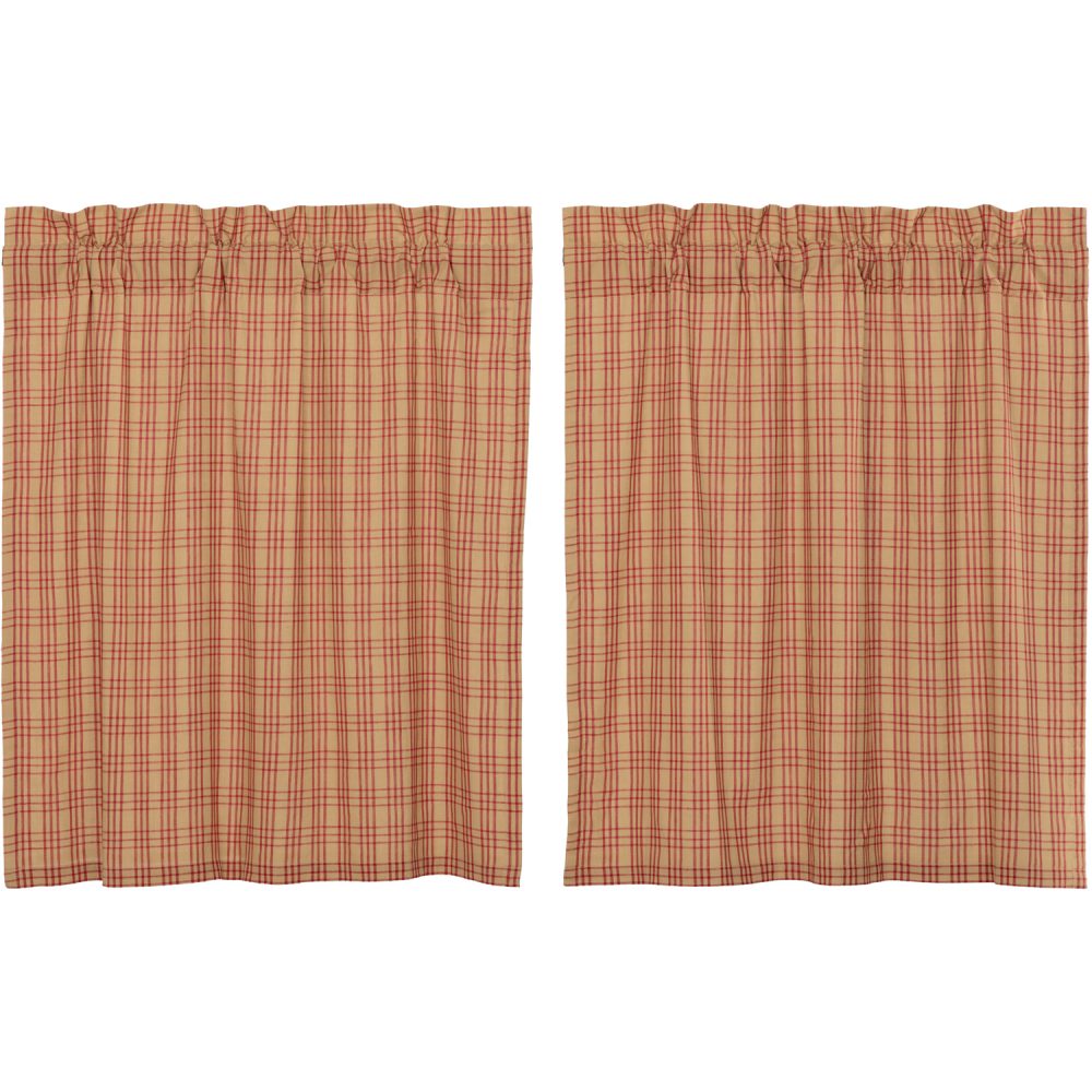 Sawyer Mill Red Plaid Tier Set of 2 L36xW36