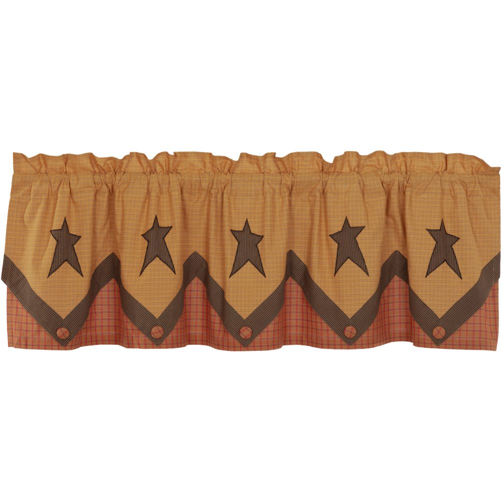 Stratton Primitive Star Valance Layered 20x72