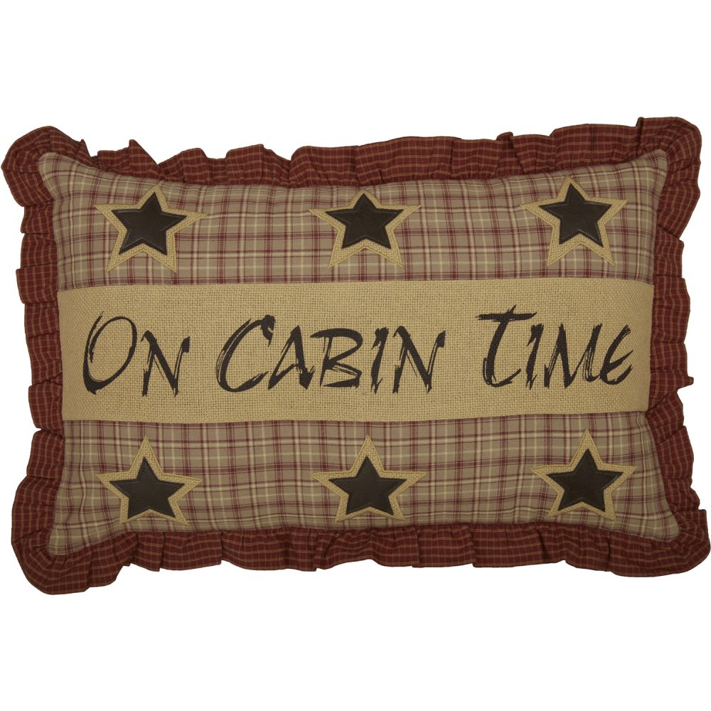 Dawson Star On Cabin Time Pillow 14x22