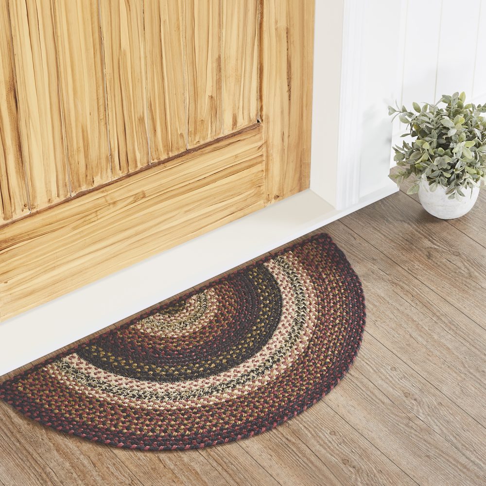 Beckham Jute Rug Half Circle 16.5x33