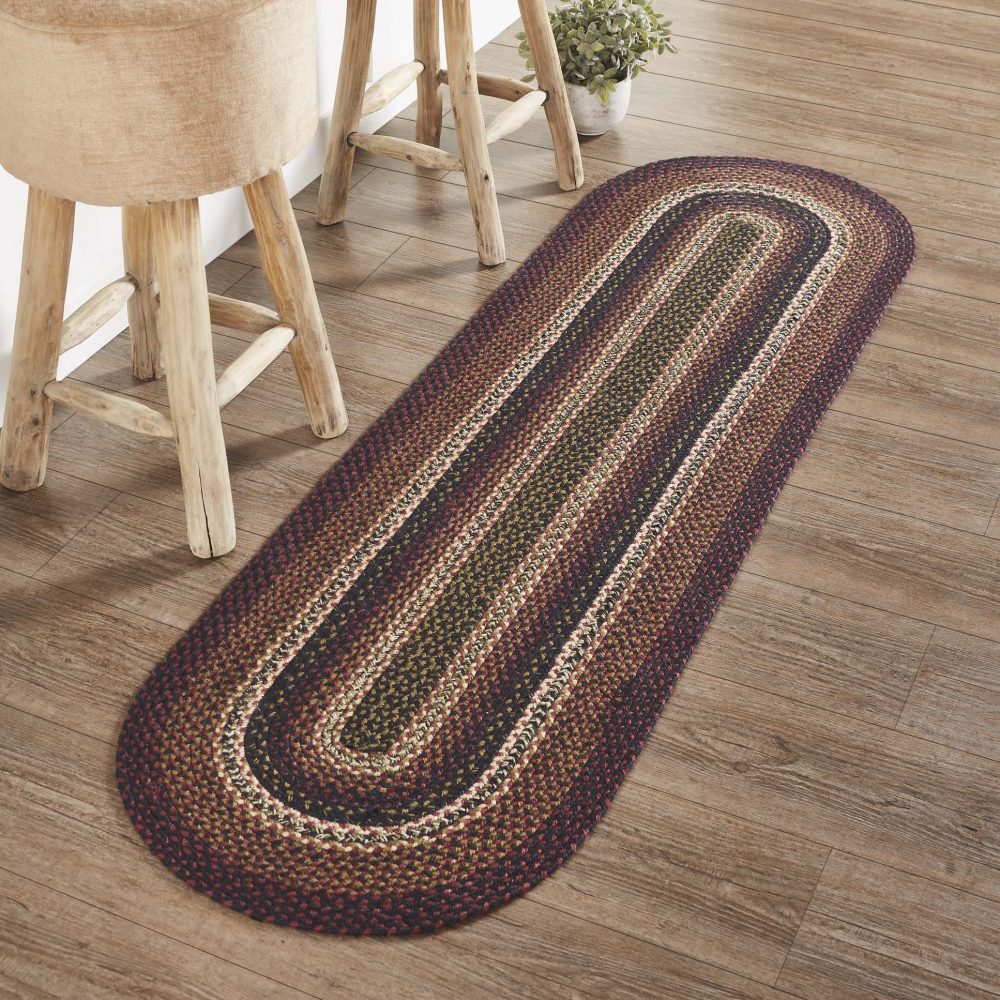 Beckham Jute Rug/Runner Oval w/ Pad 22x72