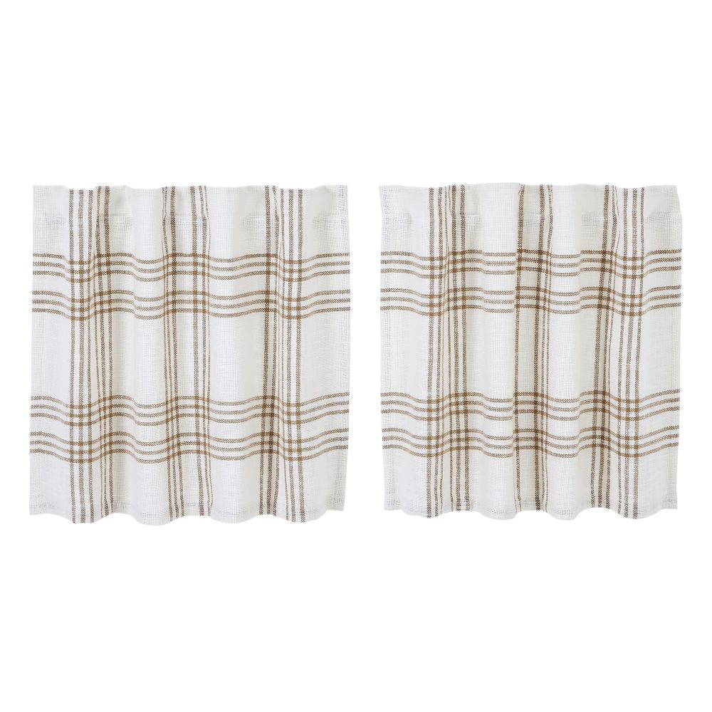 Wheat Plaid Tier Set of 2 L24xW36