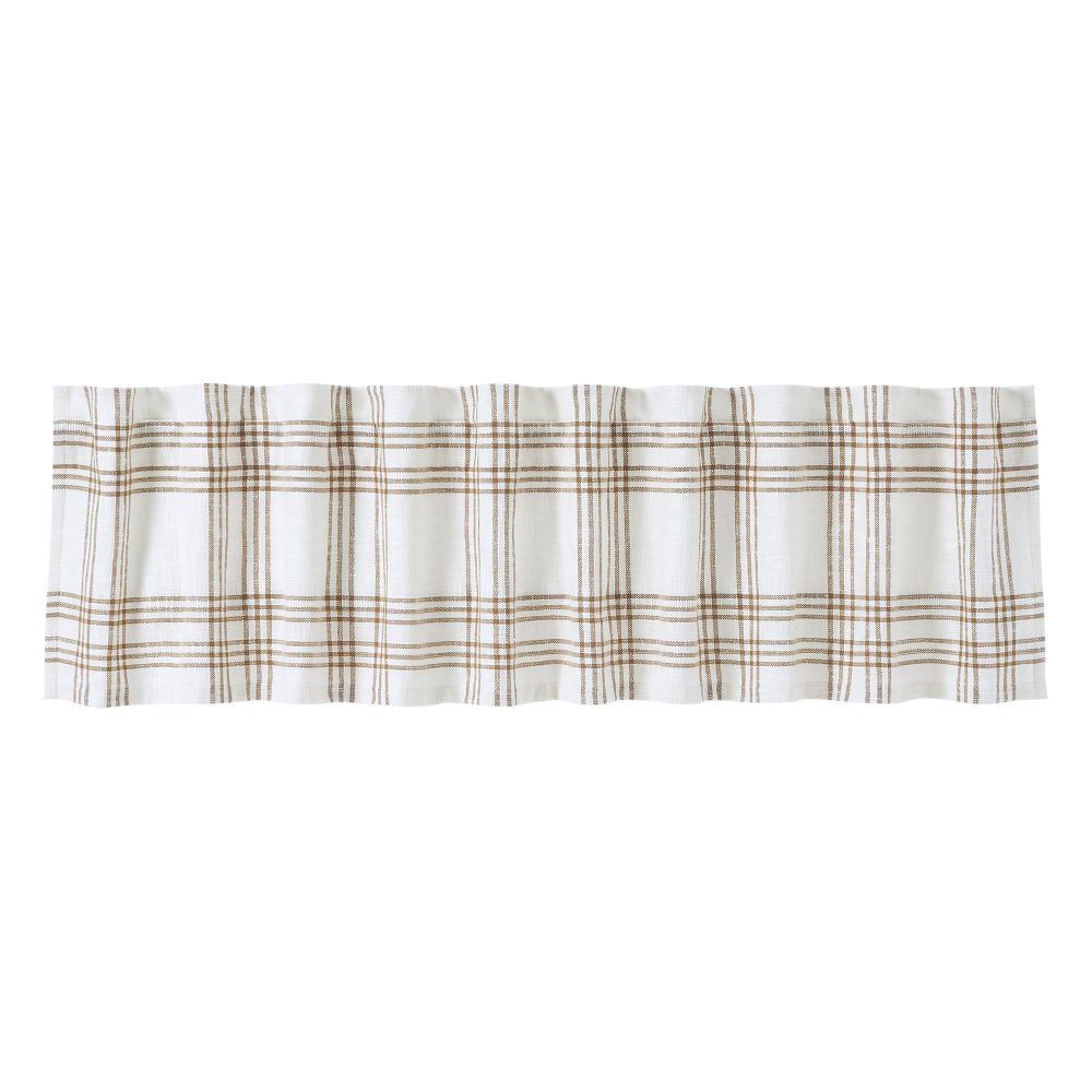 Wheat Plaid Valance 19x90