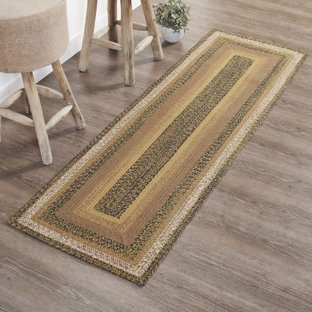 Kettle Grove Jute Rug/Runner Rect w/ Pad 24x78