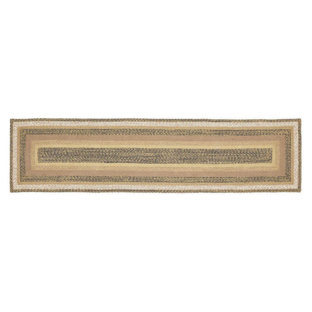 Kettle Grove Jute Rug/Runner Rect w/ Pad 24x96