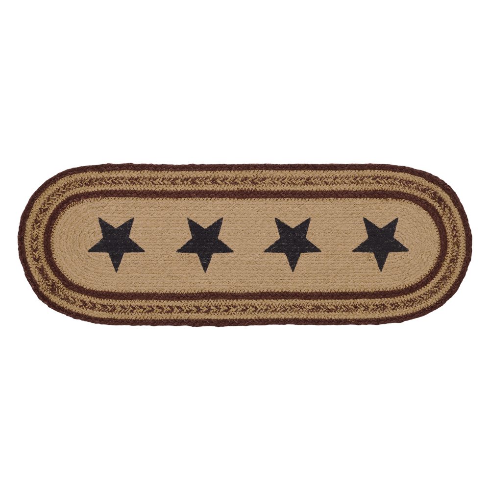 Potomac Jute Runner Stencil Stars 8x24