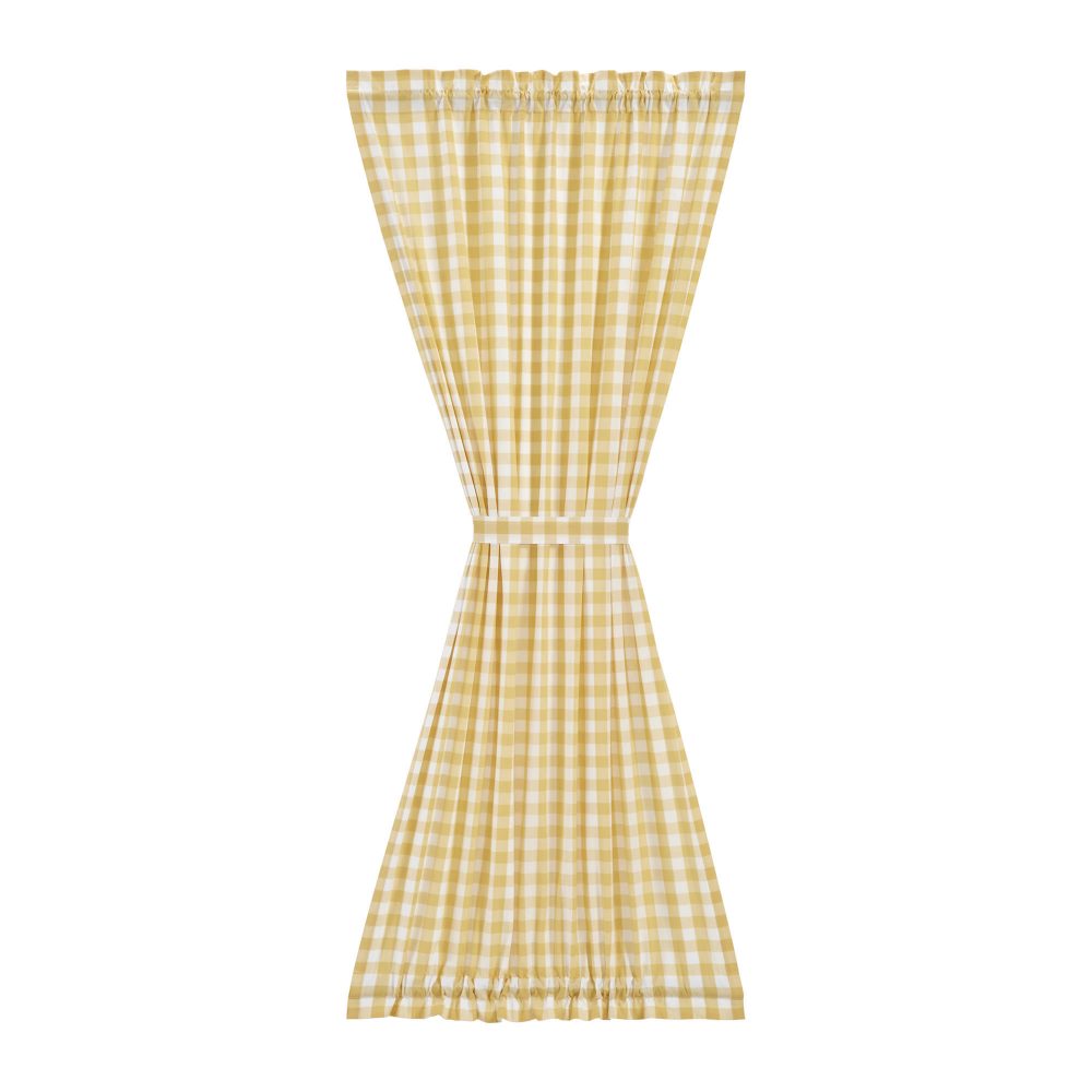 Annie Buffalo Yellow Check Door Panel 72x40