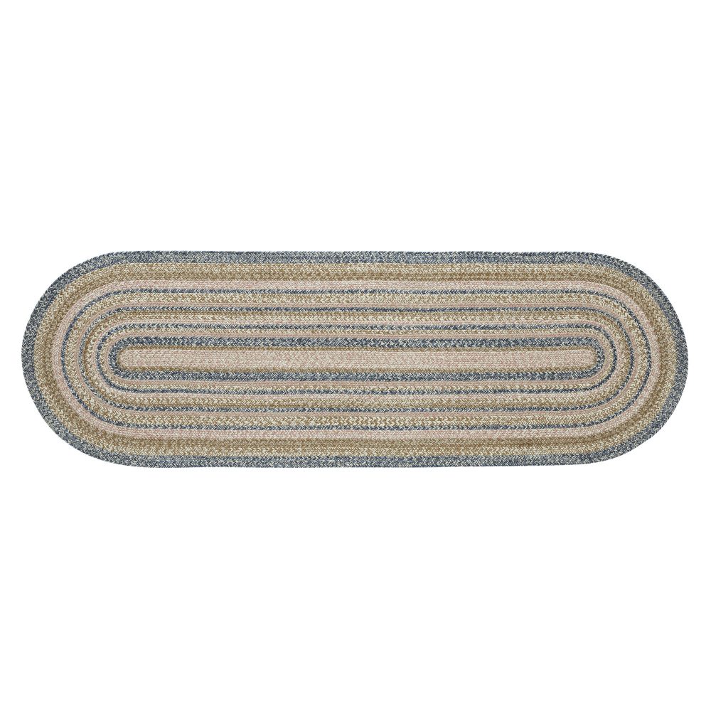 Kaila Jute Rug/Runner Oval w/ Pad 24x78