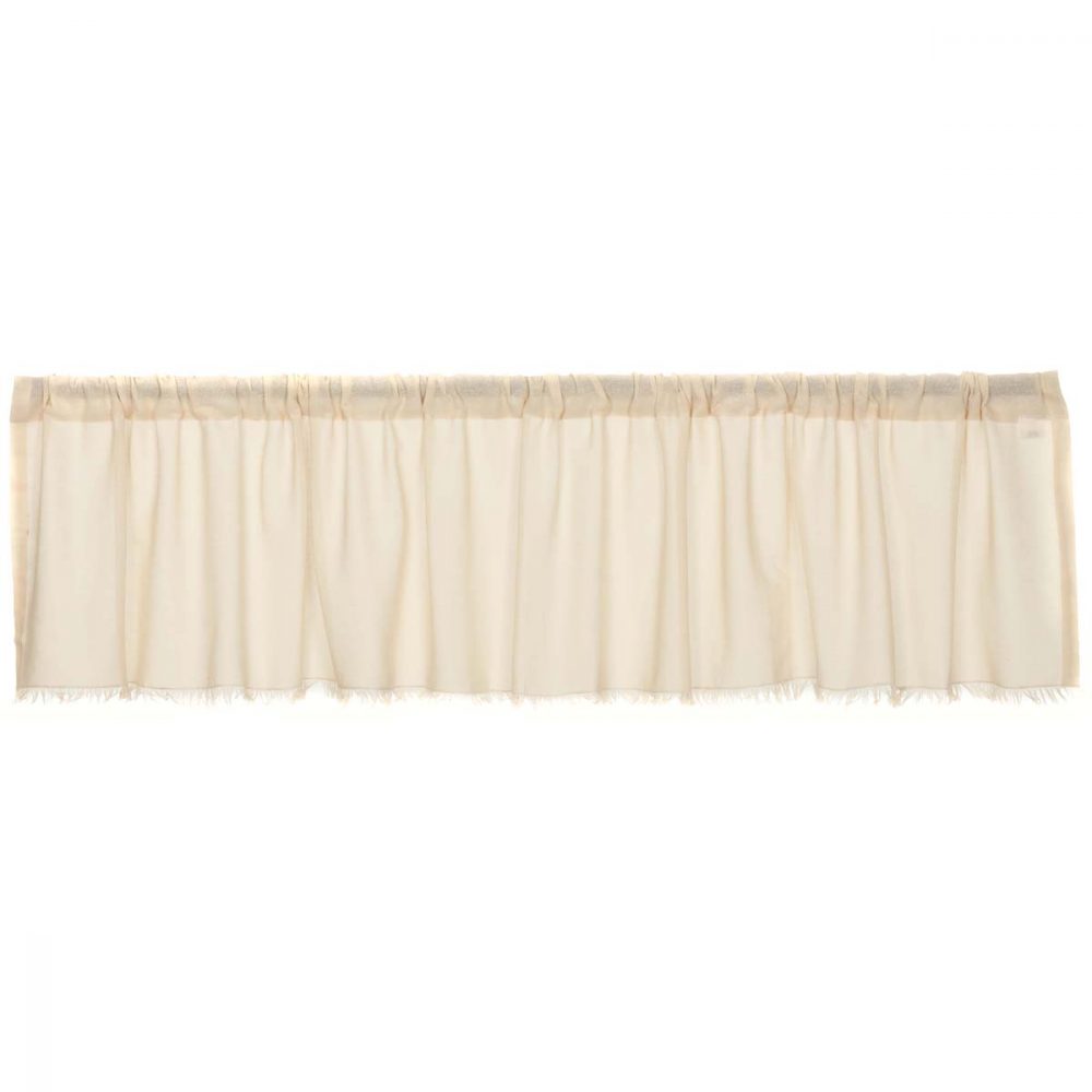 Tobacco Cloth Natural Valance Fringed 16x90